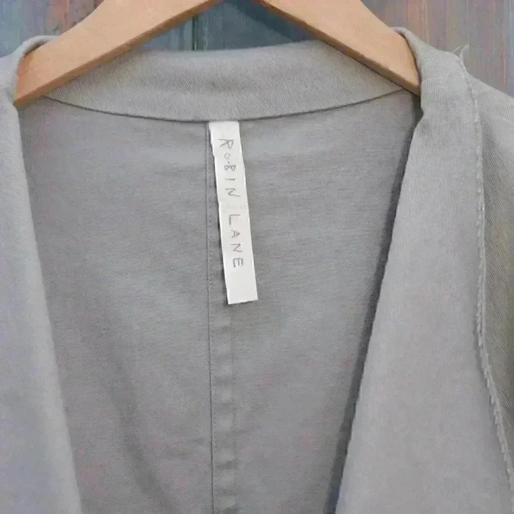Robin Lane Canvas Friday Grey Jacket Size 1 Small 6 8
